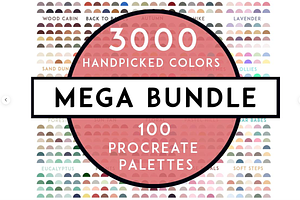 Procreate Color Palette Mega Bundle