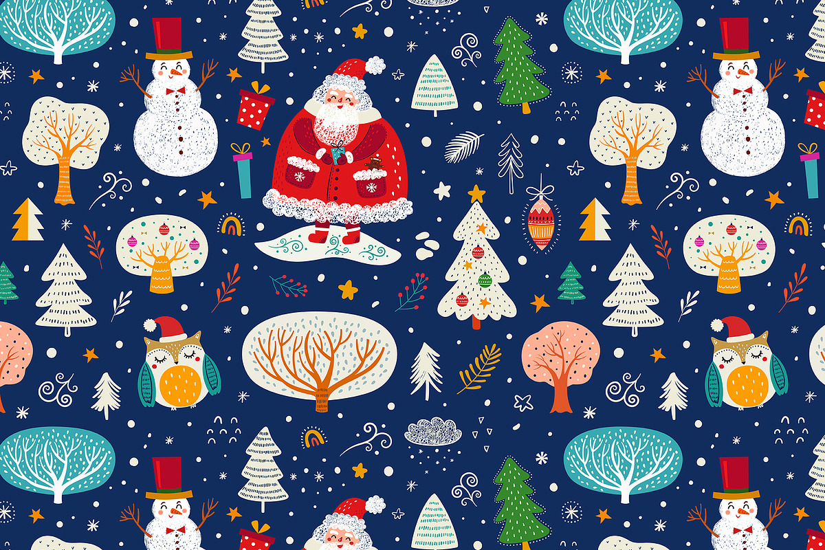 Cute Christmas collection, a Seasonal Illustration by MoleskoStudio (Photo 7 of 7)