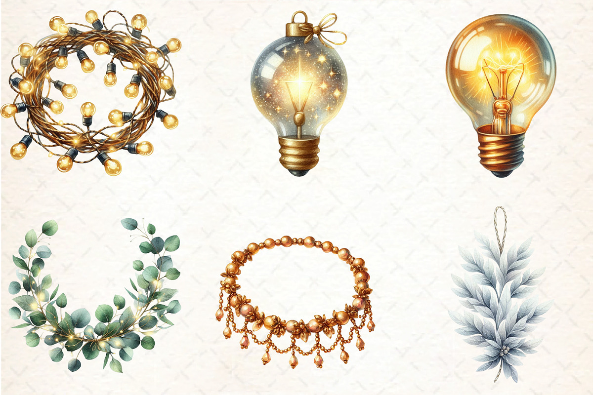 Christmas Lights and Garlands, an Illustration by DreamCafeArt (Photo 8 of 8)