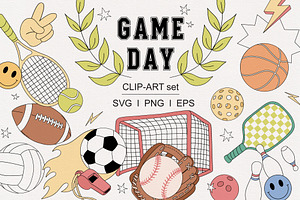 Game Day Sport clipart set, an Object Graphic by @olga.angelloz