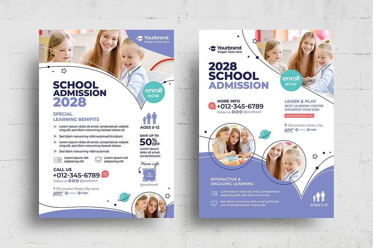 Modern School Education Flyer, a Flyer Template by BrandPacks (Photo 5 of 5)