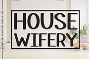 House Wifery | Script Font, a Script Font by Scratchones