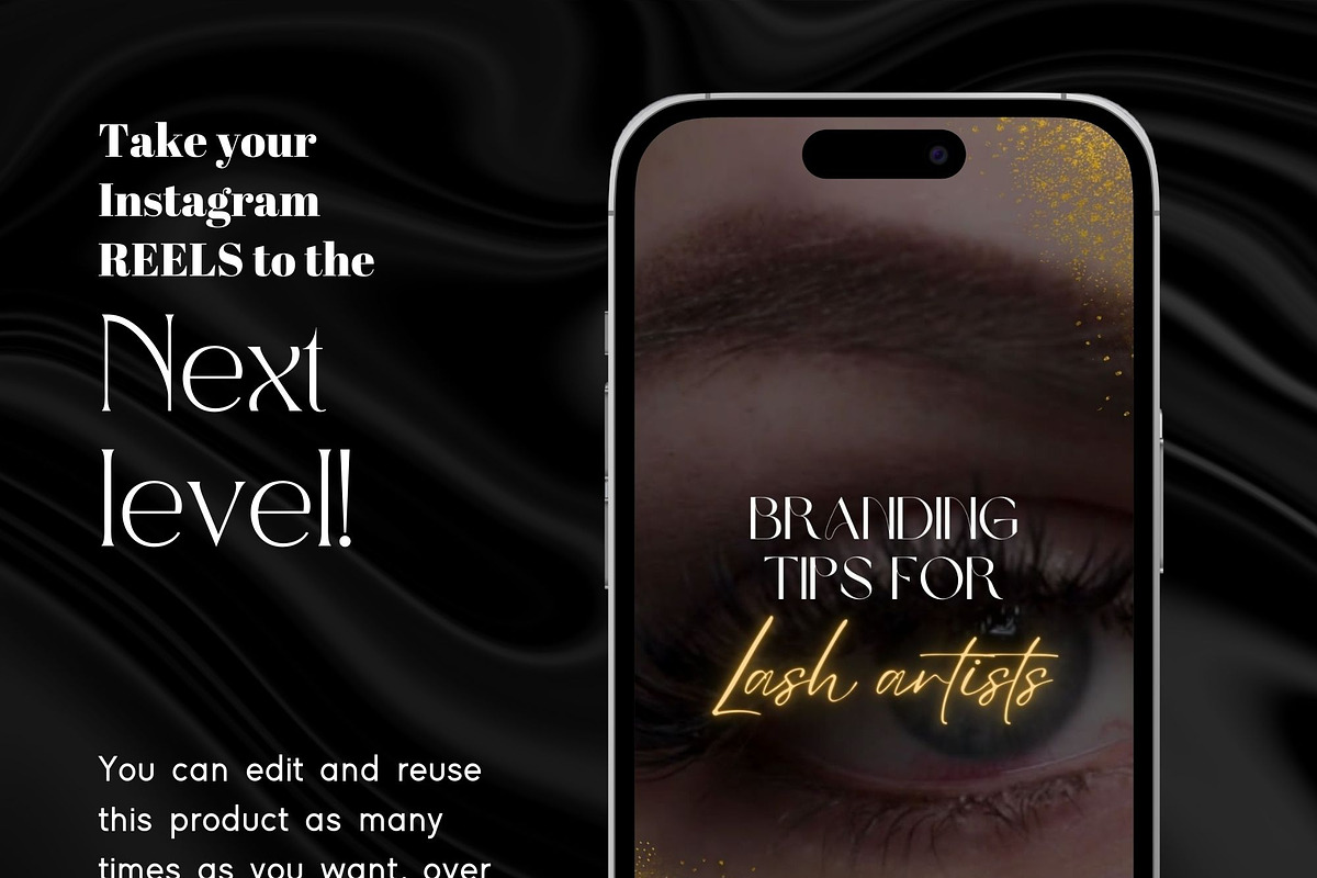Lashes Instagram Video Reels, a Social Media Template by design4social (Photo 5 of 9)