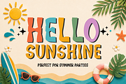 Summer Graffiti- Tropical Craft Font, a Handwritten Font by KiddoGlyphs Studio (Thumbnail 2 of 5)