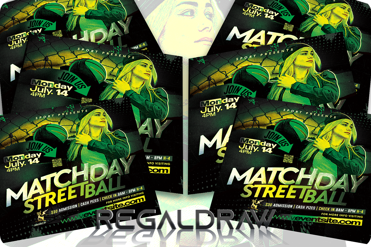 Streetball Sport Event Flyer preview 3