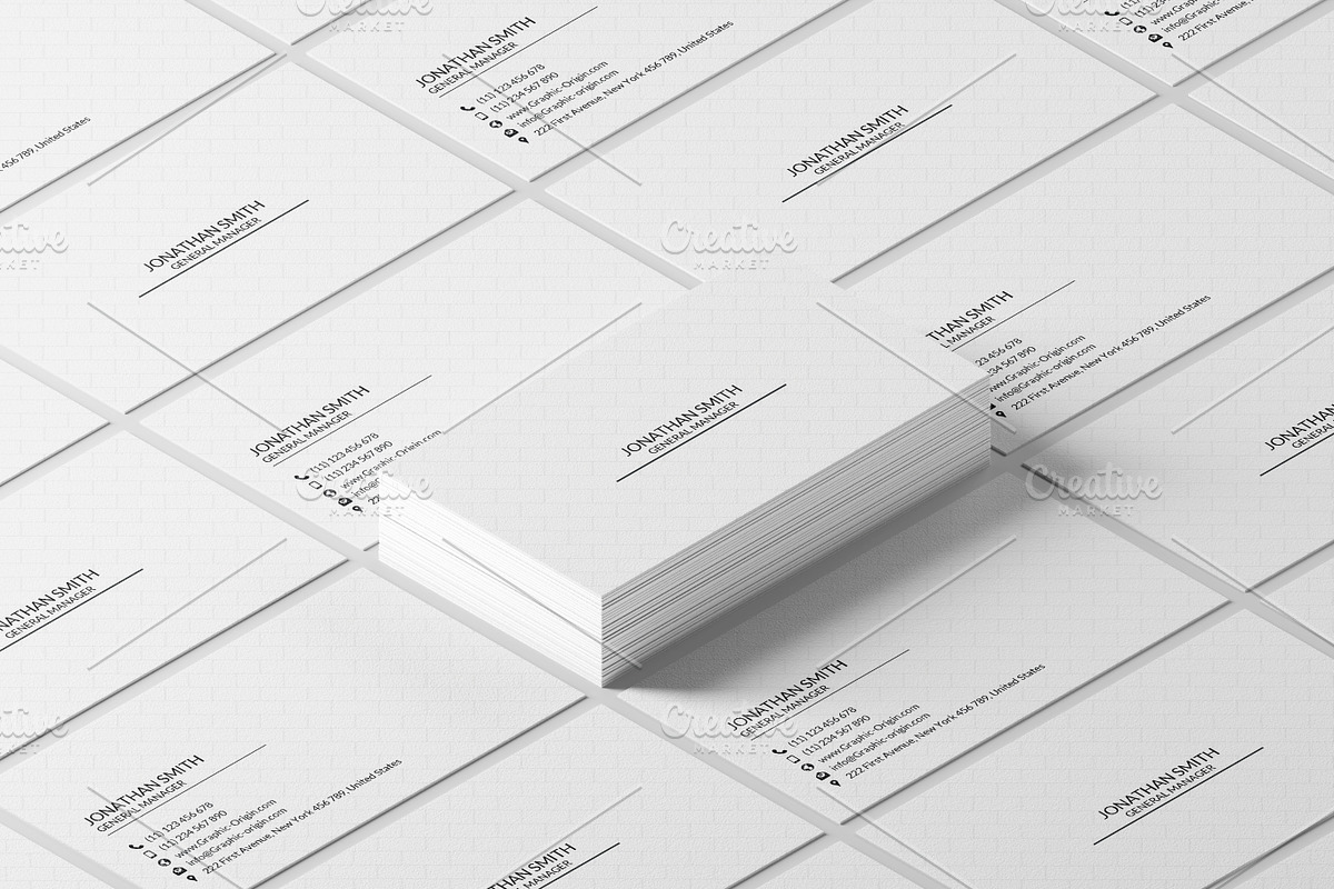 Minimal Business card, a Business Card Template by Graphic Origin (Photo 2 of 2)