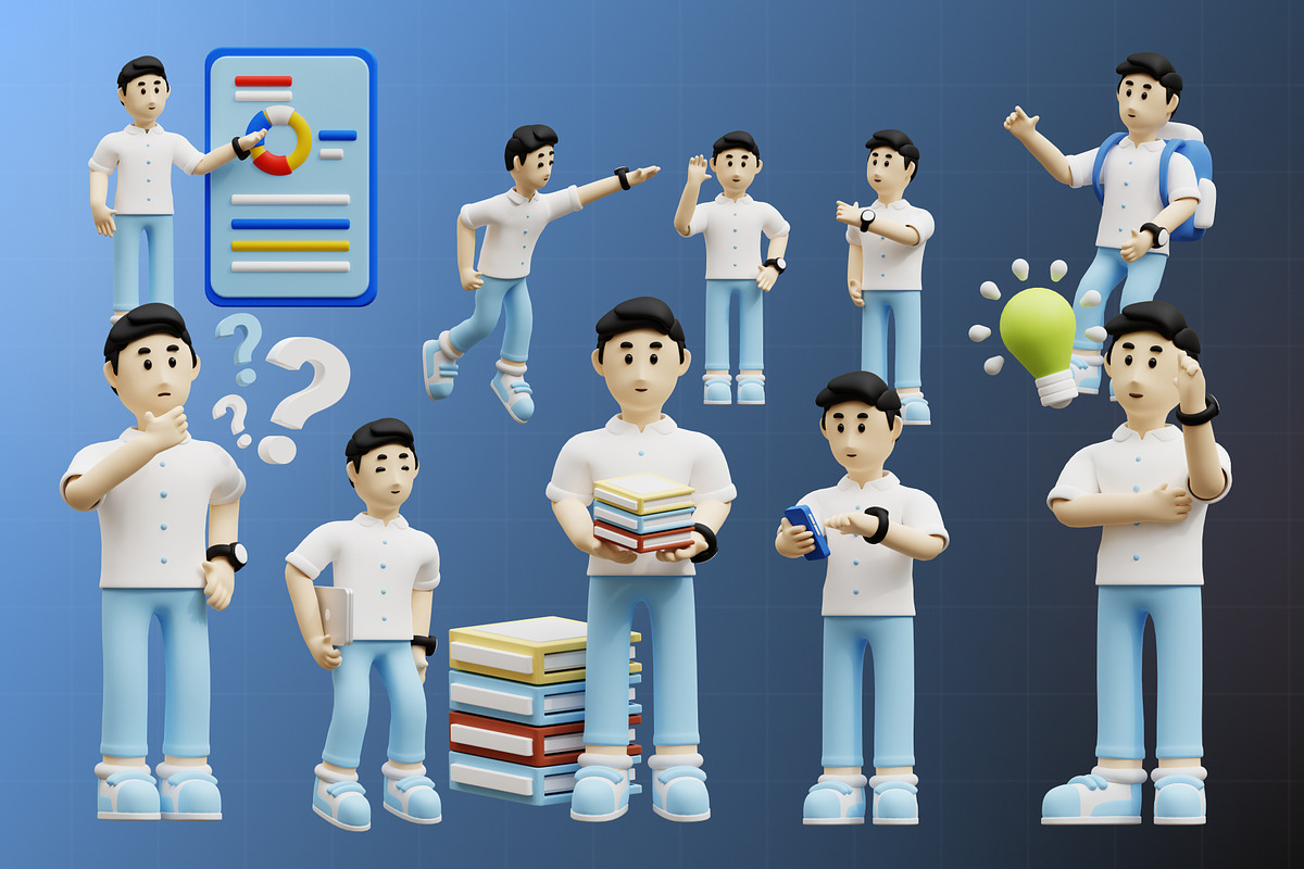 Character Icon 3D Illustration, a Characters & Person 3D Model by Tempcraft (Photo 5 of 5)