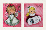 Retro Christmas Cards II, a Seasonal Illustration by Patterns for Dessert (Thumbnail 2 of 5)