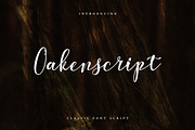 OakenScript A Classif Script, a Script Font by UX Dummy (Thumbnail 1 of 6)