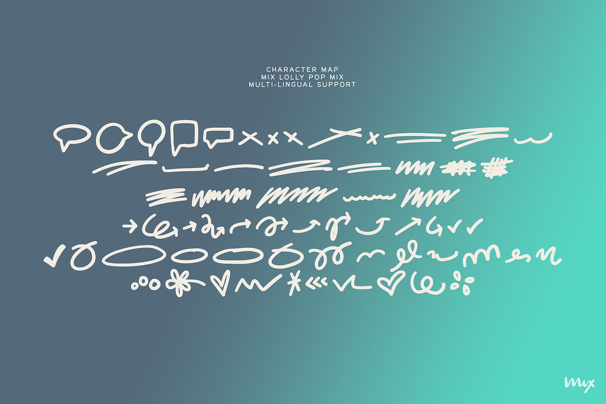 Lolly Pop - A Sweet Doodle Font Duo, a Handwritten Font by Mix Fonts (Photo 5 of 5)