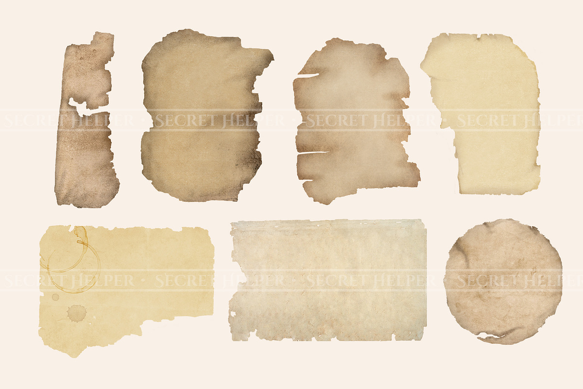 Torn Paper Parchment Clipart, a Texture Graphic by Secret Helper (Photo 2 of 5)