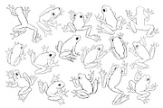 Tree frogs brushes for Procreate, a Brush Add-On by ViktoriArt (Thumbnail 2 of 6)