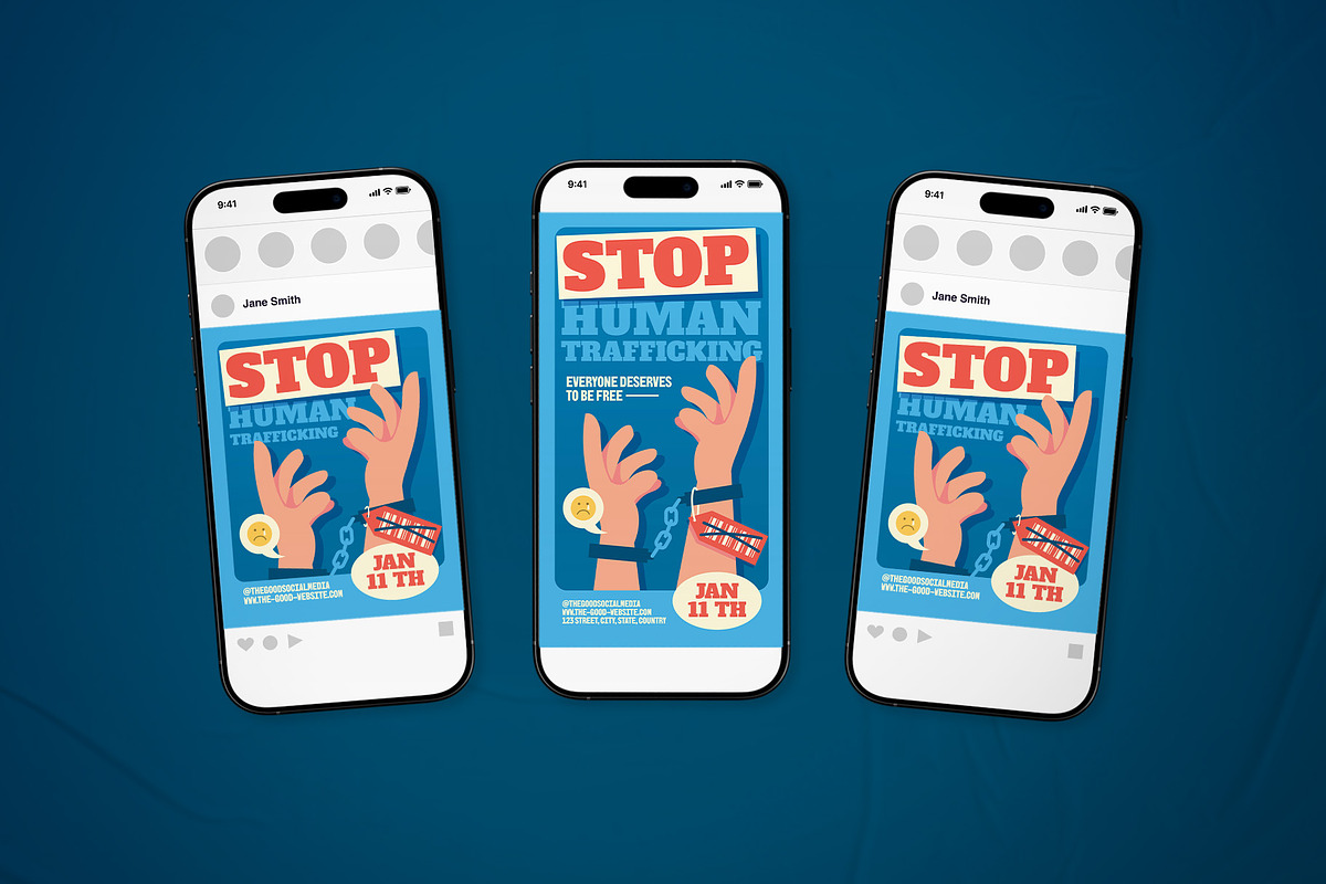 Human Trafficking Awareness Flyer, a Flyer Template by The Good Store (Photo 2 of 2)