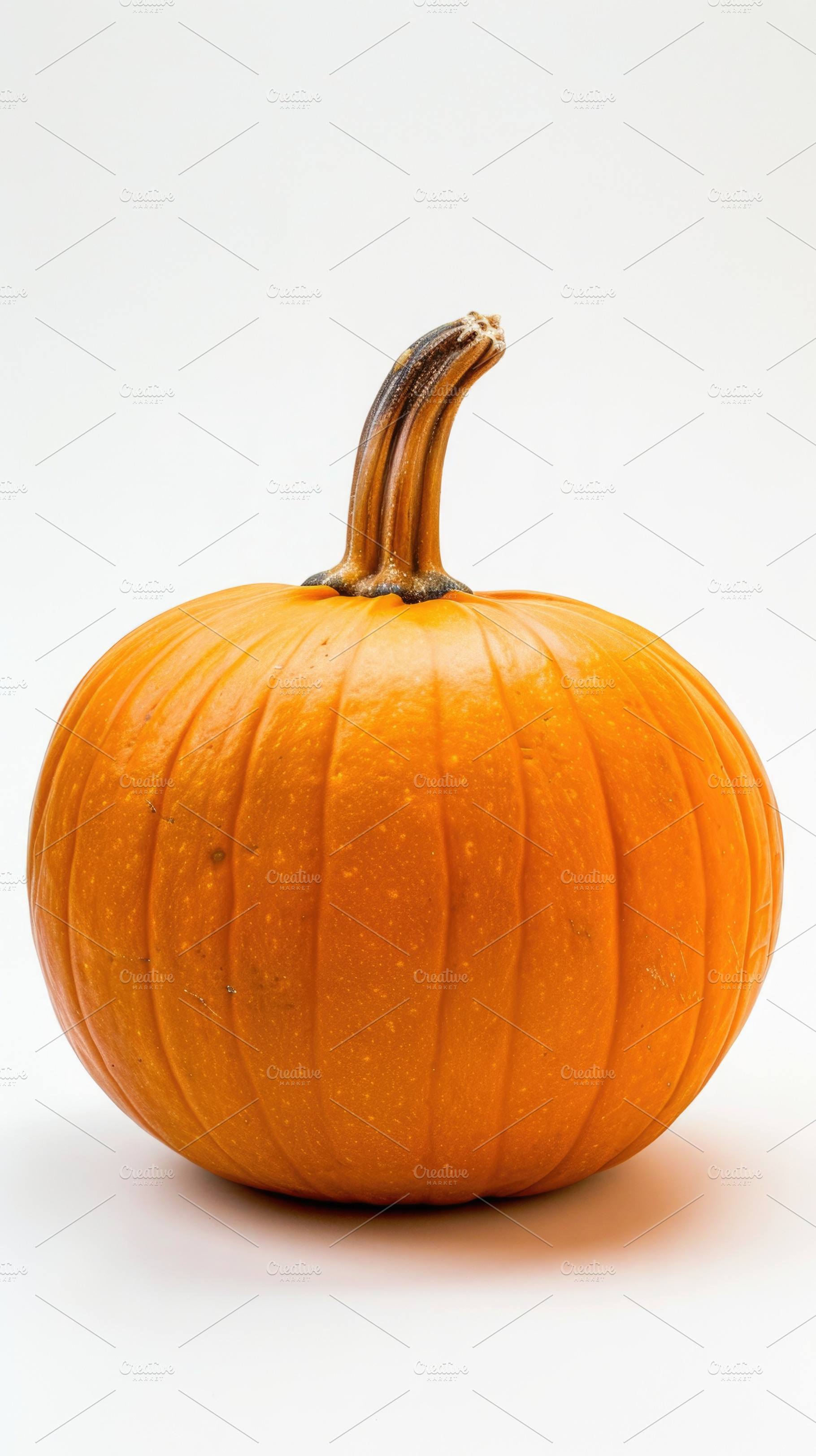 Single orange pumpkin isolated for Halloween, a Food & Drink Photo by José Manuel Gelpi