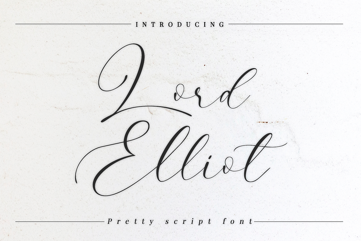 Lord Elliot Pretty Script Font