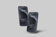 iPhone 15 Pro Mockup, an iPhone Mockup by Graphiculon (Thumbnail 3 of 11)