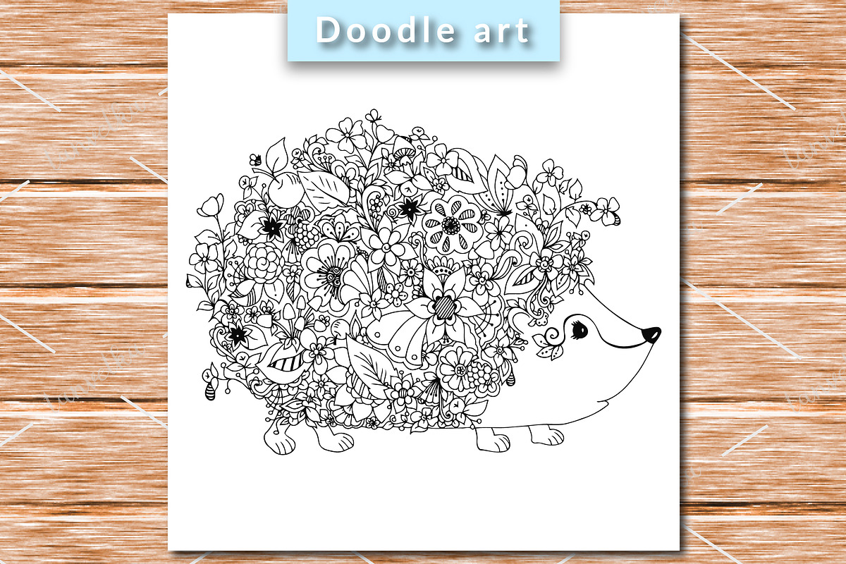 Seth animals. Coloring page + bonus, an Illustration by taniavetka