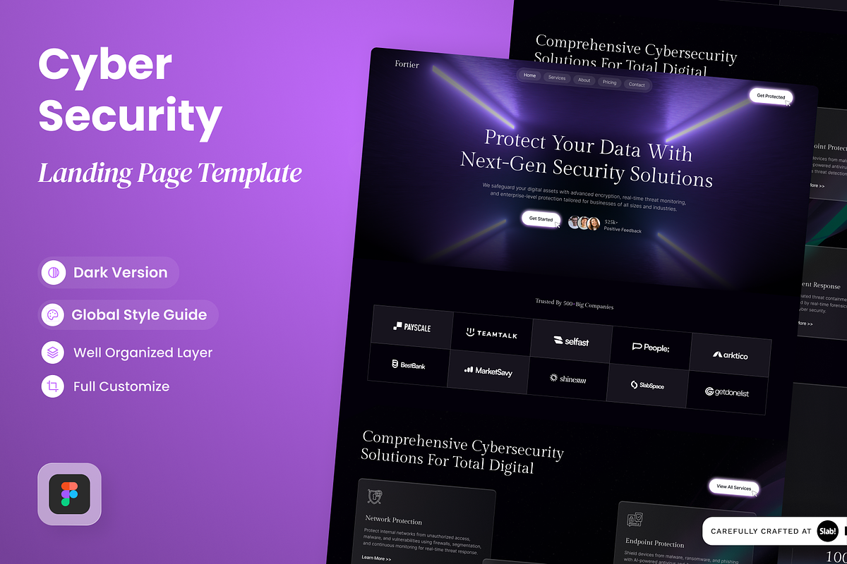 Fortier-Cyber Security Landing Page