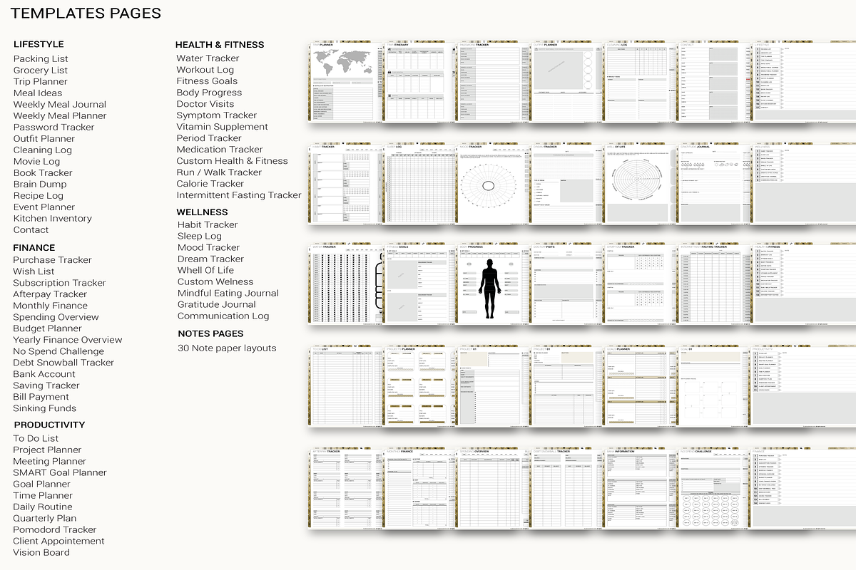 Interactive Digital Planner | iPad, a Templates & Theme by Plamarplanners (Photo 9 of 11)