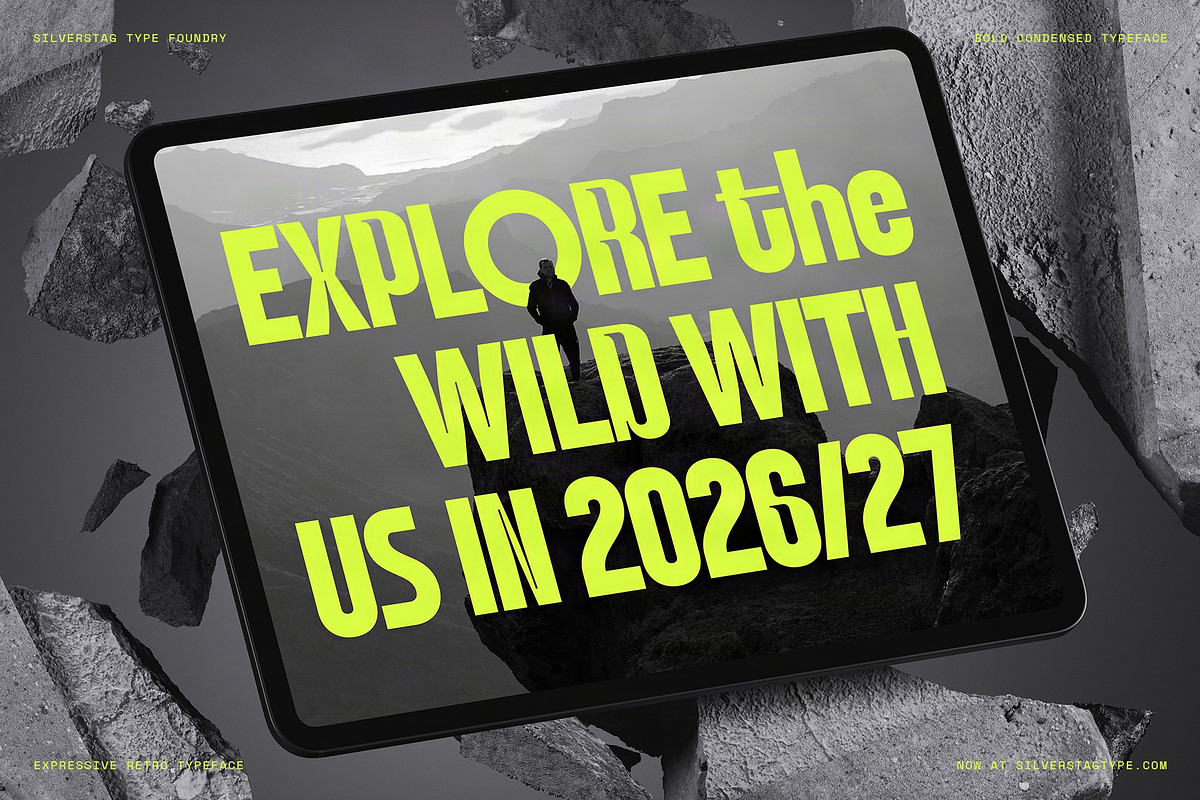 Rettiko - Bold Condensed Typeface, a Sans Serif Font by SilverStag Type Foundry (Photo 20 of 20)