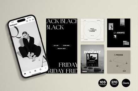Coach Instagram Carousel & Post, a Social Media Template by Row Creative