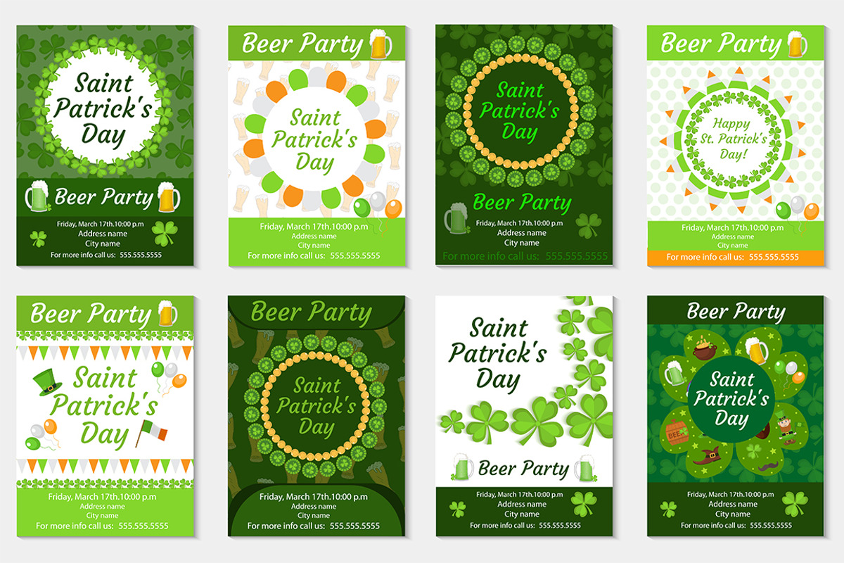 St. Patrick's Day BIG BUNDLE !!!!, a Background Graphic by Lucia Fox (Photo 10 of 17)