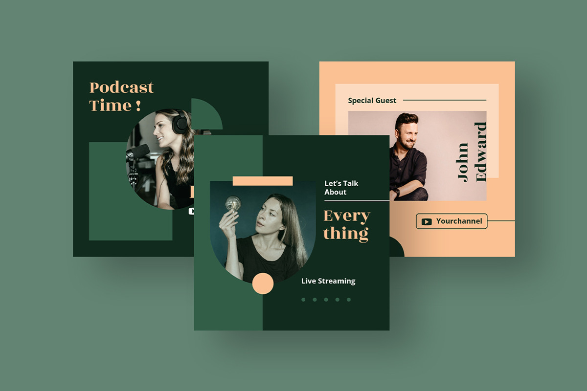 Podcast Instagram Post, a Social Media Template by MikroType Std (Photo 3 of 4)