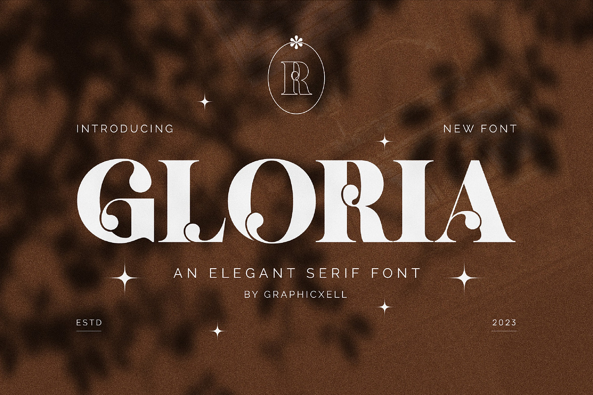Gloria Elegant Serif Font, a Serif Font by Graphicxell (Photo 1 of 10)