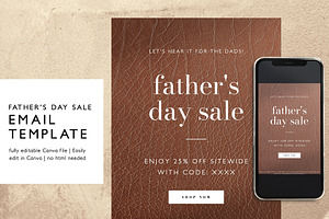 Father's Day Sale Email Template