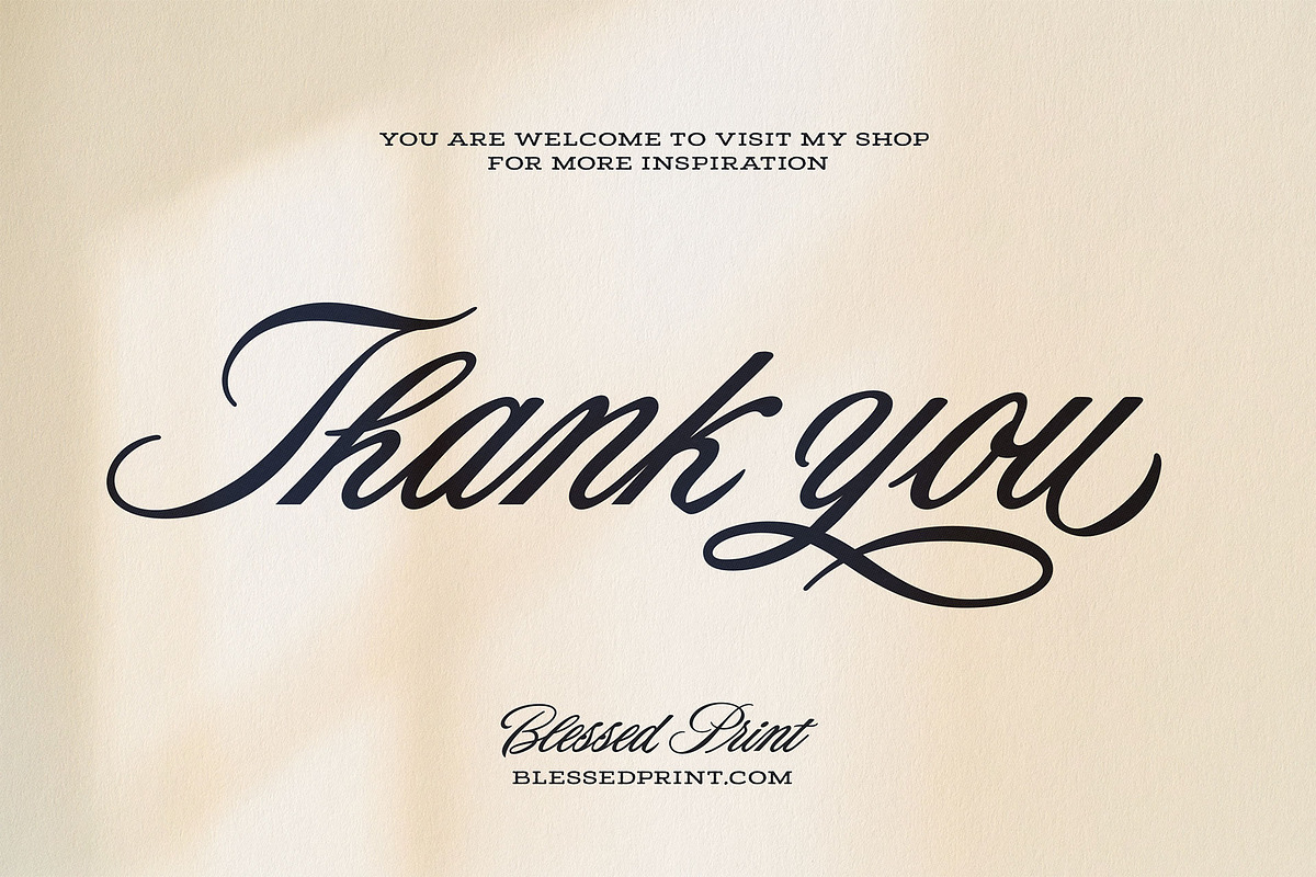 The Original - Retro Script, a Script Font by Blessed Print (Photo 19 of 19)
