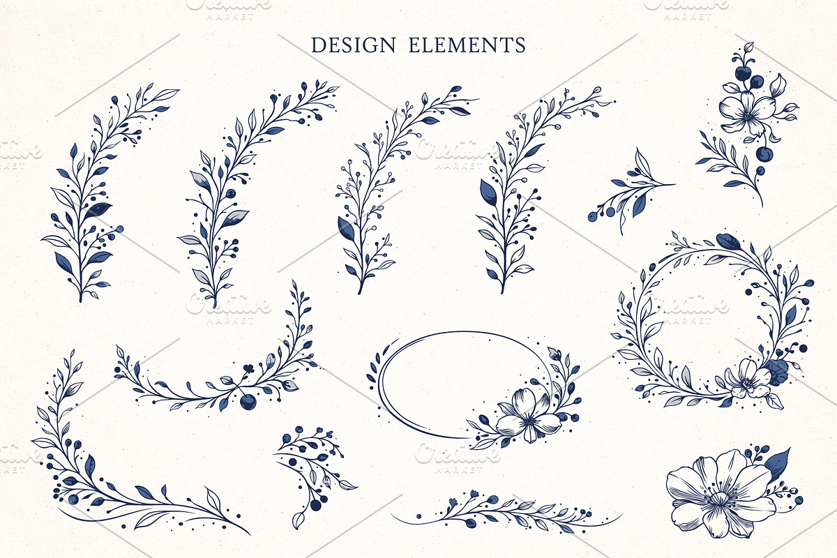 Botanical Branding Kit Wedding, an Object Graphic by Christine Krahl (Photo 5 of 11)