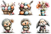 Watercolor Spring Easter Clipart, an Illustration by Sublimation Artist (Thumbnail 6 of 7)