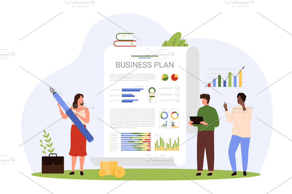 Project management and business, a Person Illustration by Flashvector