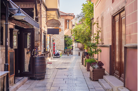 old street of Antalya interesting, an Architecture Photo by Elizaveta Galitskaya
