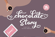 Chocolate Story - Script Font, a Script Font by FHFont (Thumbnail 9 of 9)
