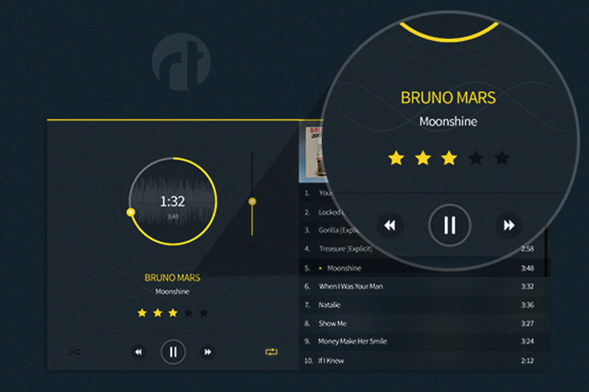 Modern Music Player, a Templates & Theme by RTdevs (Photo 1 of 2)