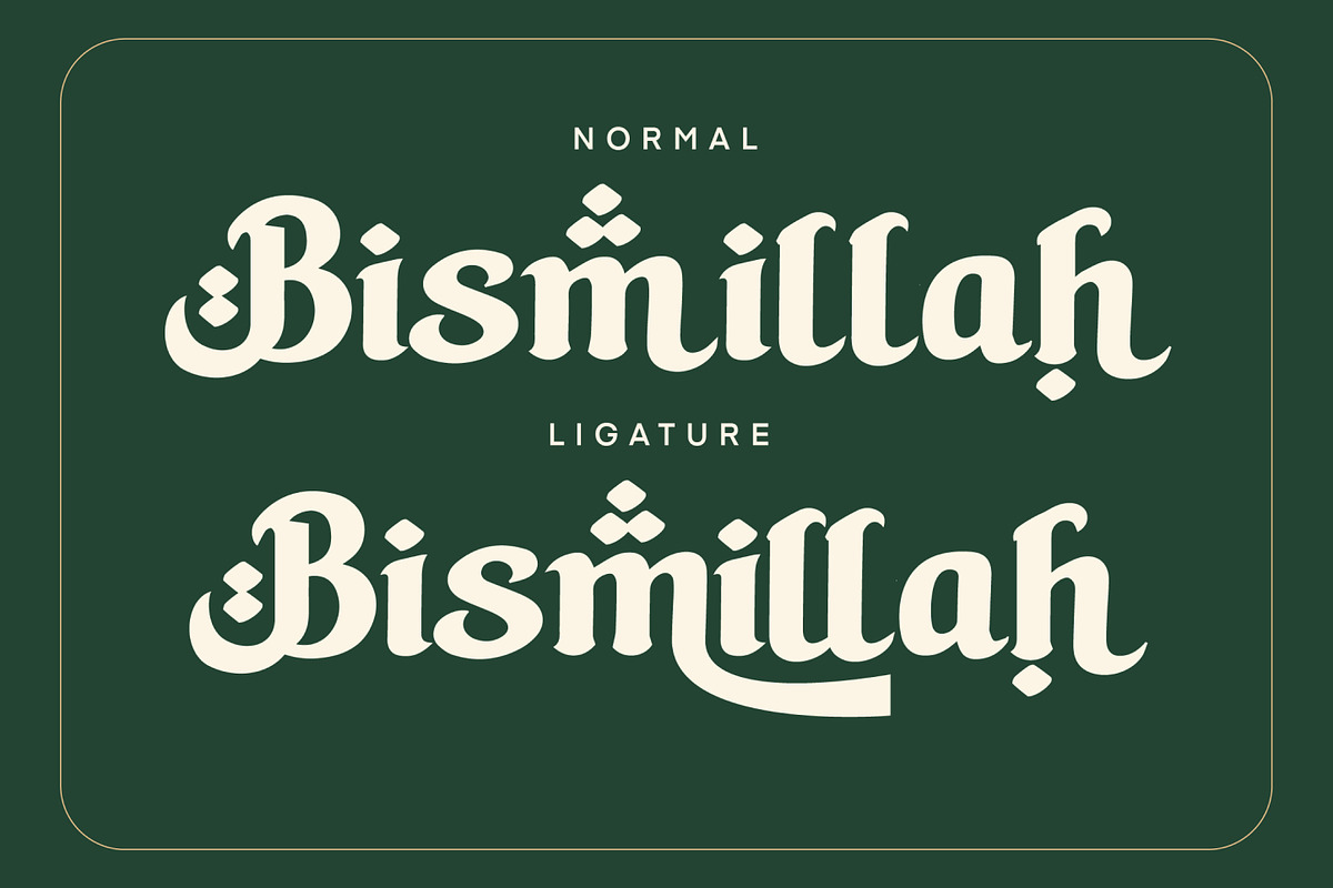 Syukr – Elegant Islamic Display Font, a Serif Font by delipensil (Photo 5 of 9)