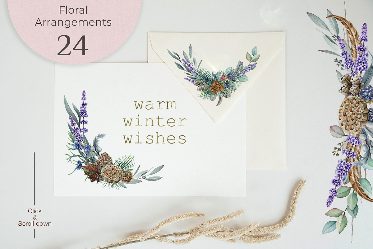 Winter Birds Watercolor Clipart, an Animal Illustration by AnitaPol (Photo 6 of 14)