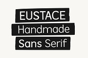 Eustace - Handmade Sans Serif, a Sans Serif Font by Viswell (Thumbnail 1 of 10)