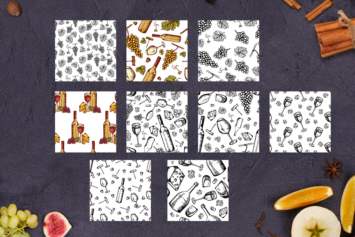 Wine&winery-clipart+bonus, a Food Illustration by Astarte_design (Photo 9 of 9)