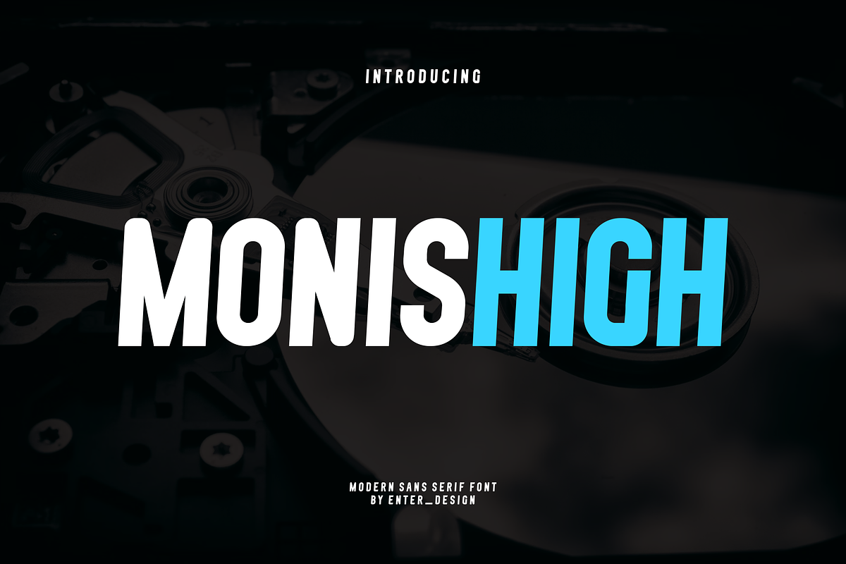 Monishigh Font, a Sans Serif Font by albert_kalingga (Photo 2 of 6)