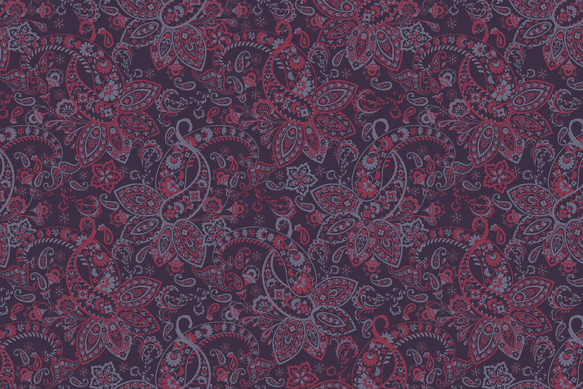 Paisley seamless pattern, a Pattern Graphic by antalogiya (Photo 4 of 5)