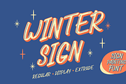 Winter Sign - Sign Painting Font, a Handwritten Font by Attype (Thumbnail 1 of 10)