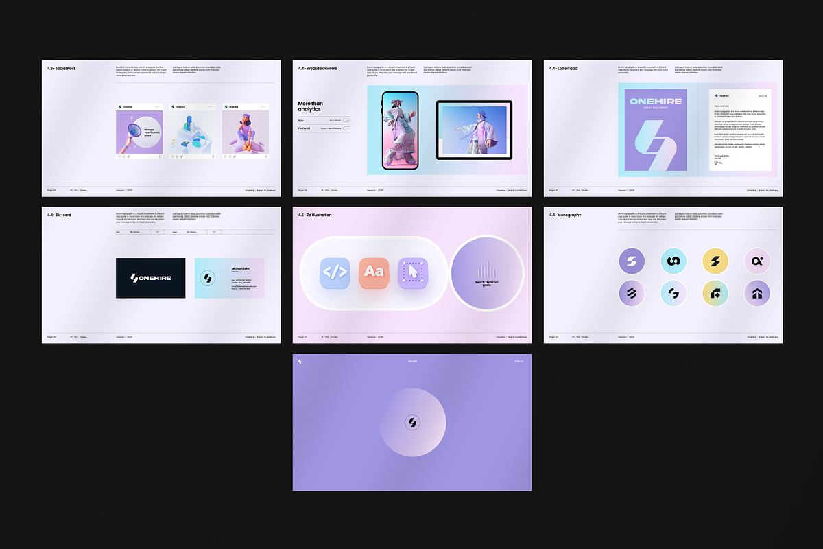 OneHire – Brand Guidelines, a Presentation Template by S A N D Y (Photo 8 of 10)