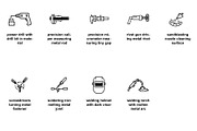 Industrial assembly & manufacturing, an Outline Icon by Nurlan's shop (Thumbnail 5 of 5)