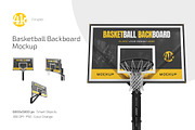 Basketball Backboard Mockup Set, an Advertising Mockup by Country4k (Thumbnail 1 of 4)