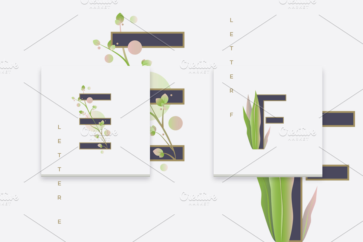 Spring alphabet letters, a Symbol Font by Polar Vectors (Photo 13 of 23)