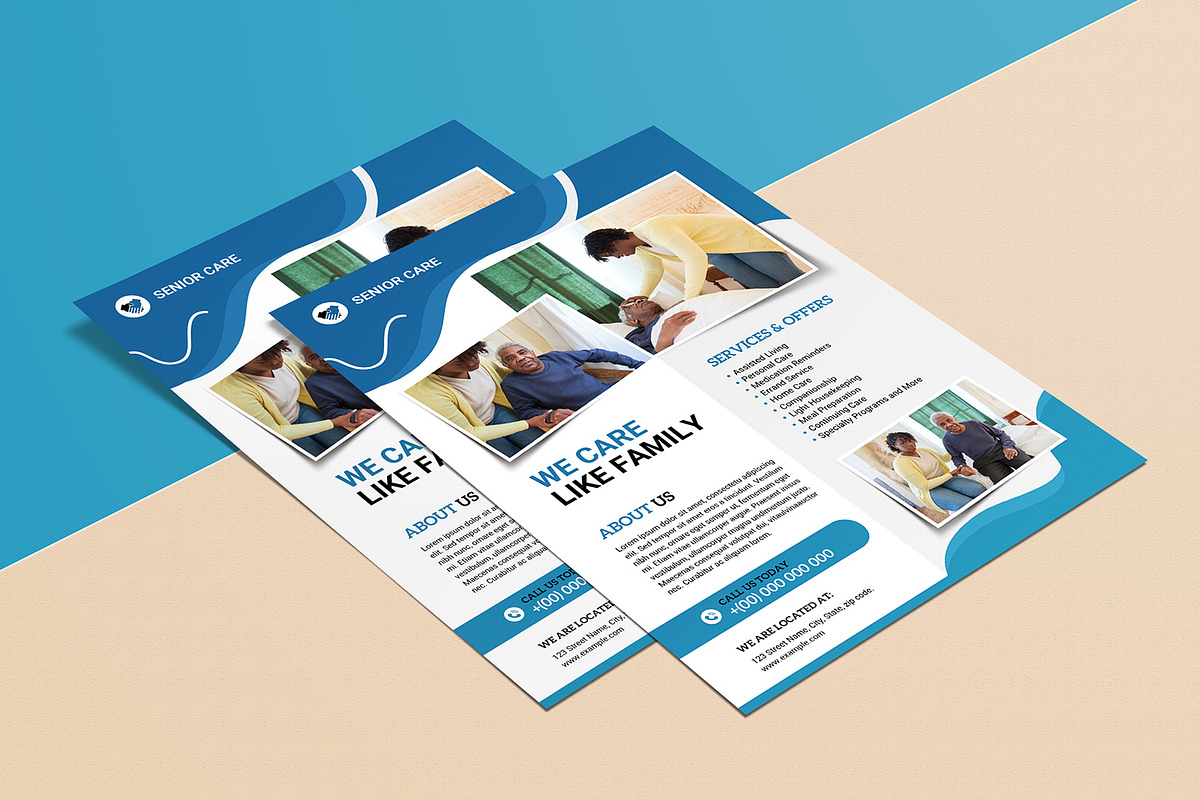 Senior Care / Elderly Care  Flyer, a Flyer Template by retrographix (Photo 3 of 4)