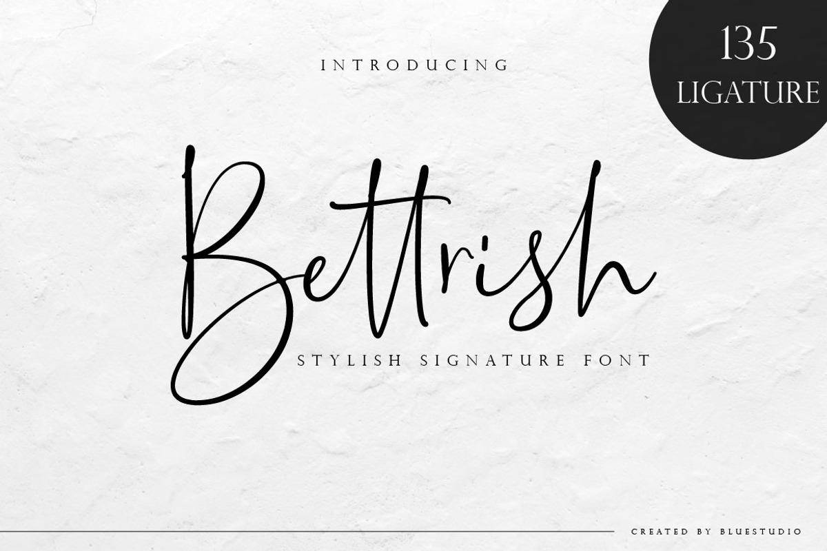 Bettrish // Stylish Signature Font