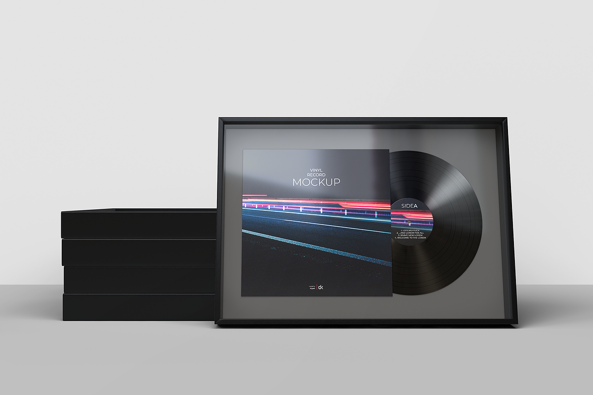 Framed Vinyl Mockup, a Packaging Mockup by KIPET (Photo 7 of 15)